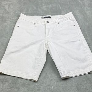 Levi's Women’s Stretch White Bermuda Jean Shorts 31